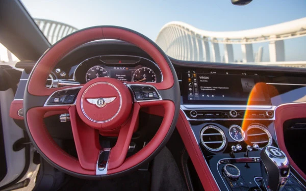  White Bentley Continental GTC V12 Photo 4
