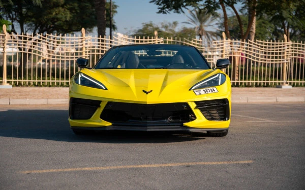  Yellow Chevrolet Corvette Photo 7